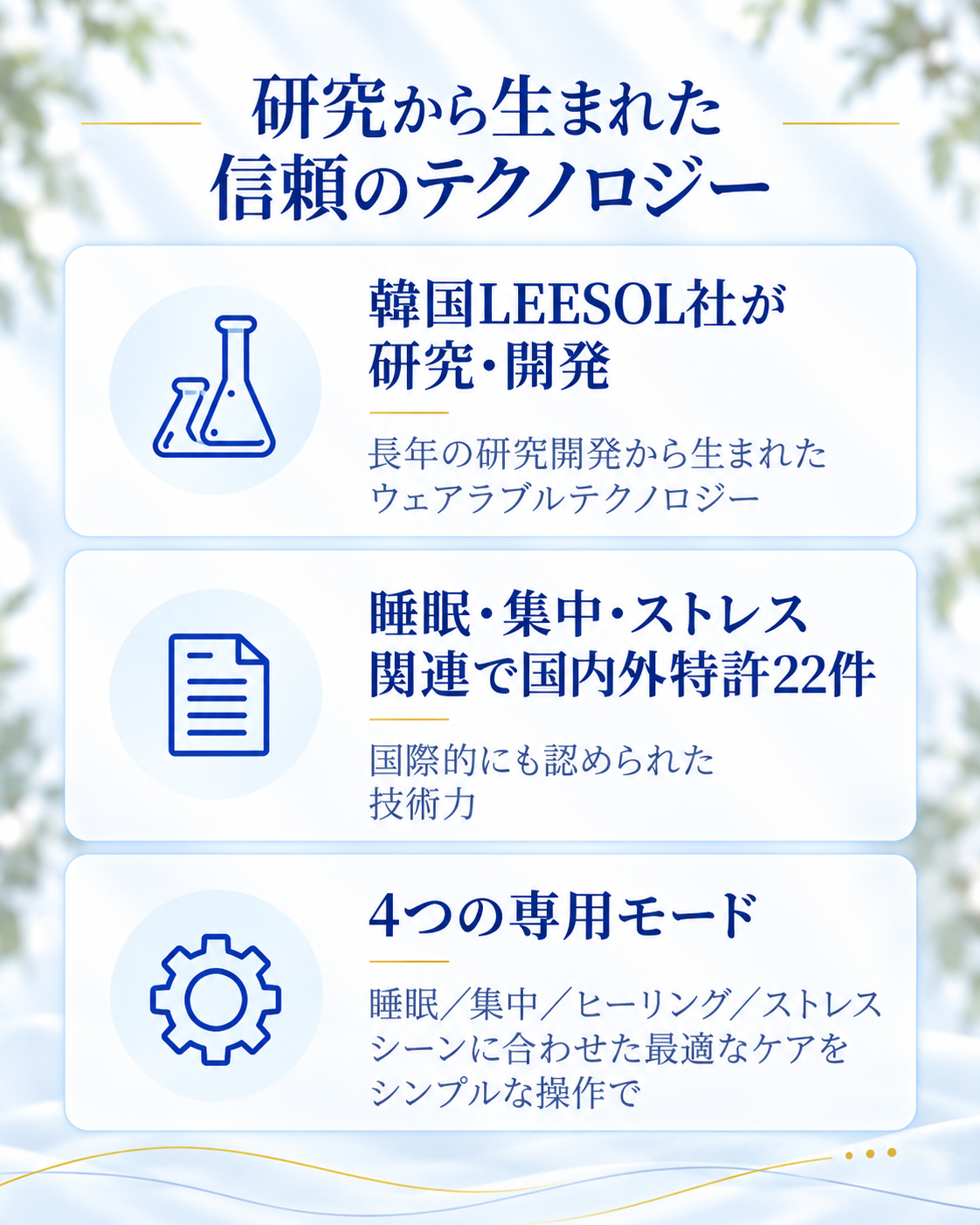 研究から生まれた信頼のテクノロジー